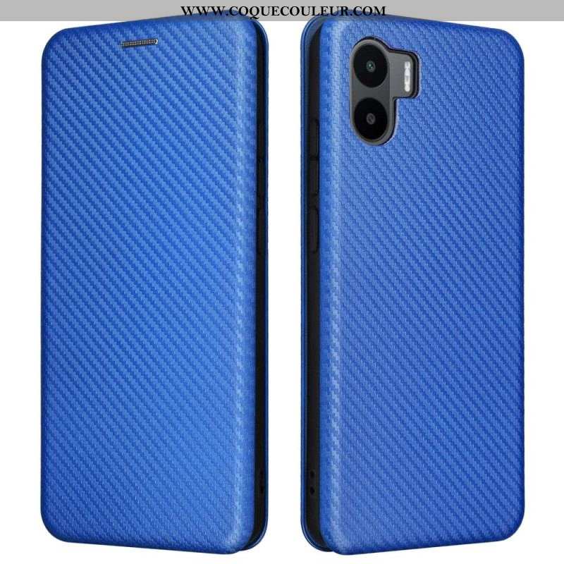 Flip Cover Xiaomi Redmi A1 Fibre Carbone