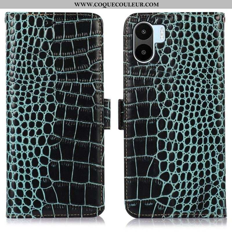 Housse Xiaomi Redmi A1 Style Crocodile RFID