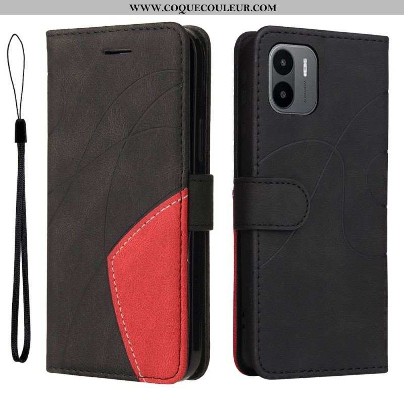 Housse Xiaomi Redmi A1 Simili Cuir Bicolore Signature