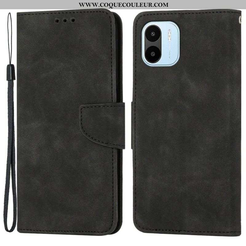 Housse Xiaomi Redmi A1 Solid Color Lanière