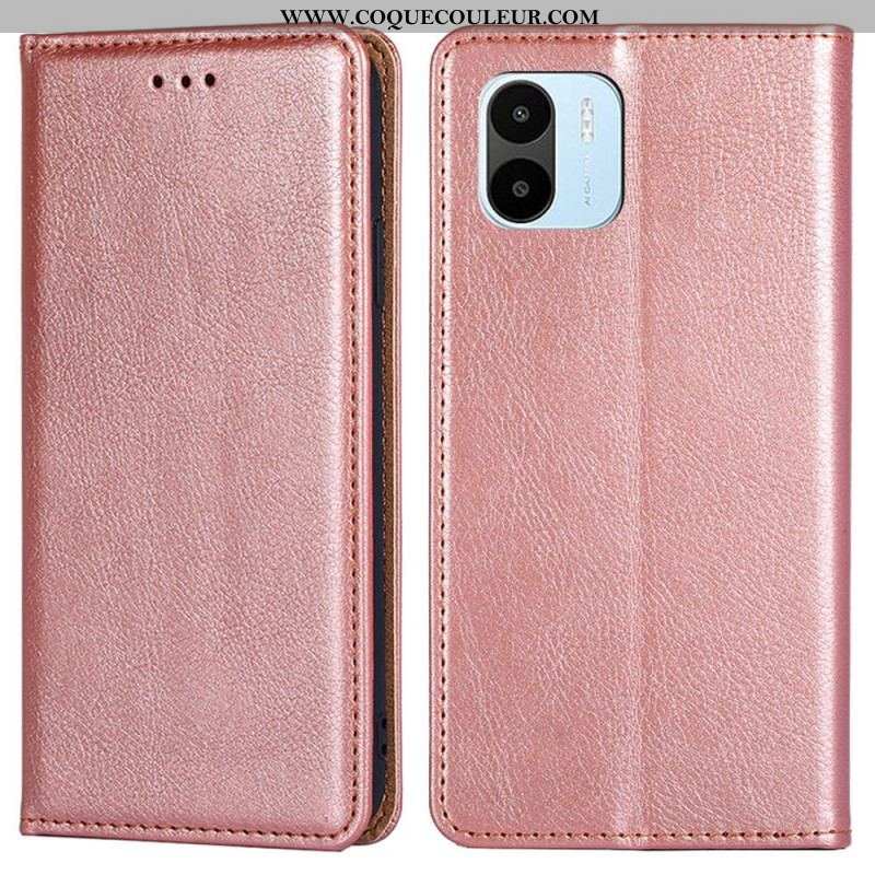 Flip Cover Xiaomi Redmi A1 Simili Cuir Coutures