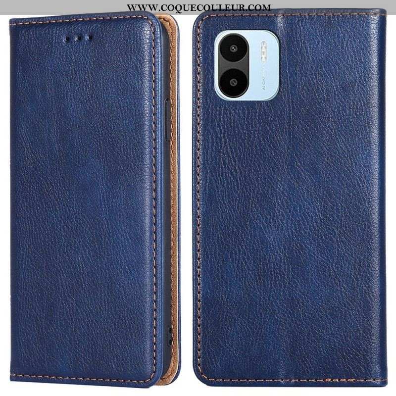 Flip Cover Xiaomi Redmi A1 Simili Cuir Coutures