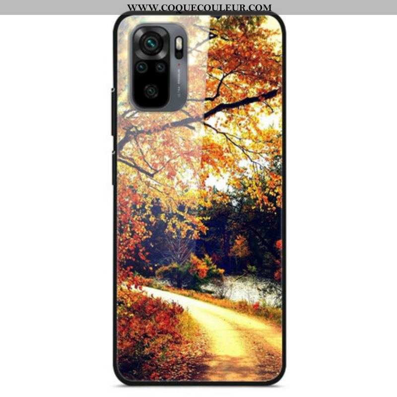 Coque Xiaomi Redmi Note 10/10S/Poco M5s Verre Trempé Forêt