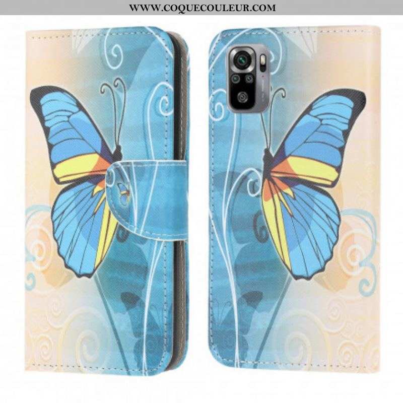 Housse Xiaomi Redmi Note 10/10S/Poco M5s Butterflies