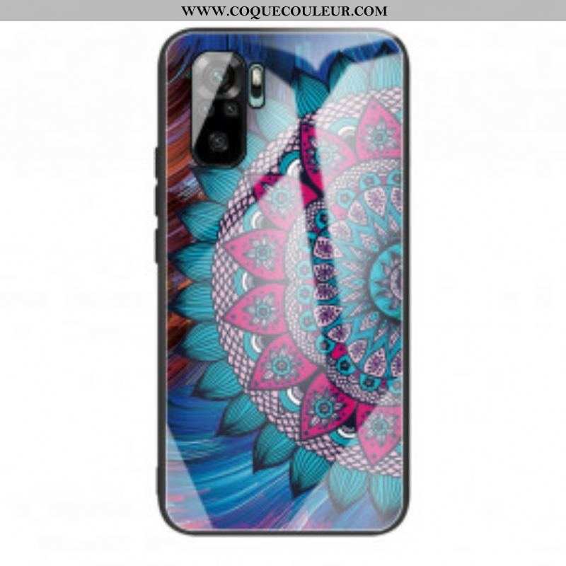 Coque Xiaomi Redmi Note 10/10S/Poco M5s Verre Trempé Mandala