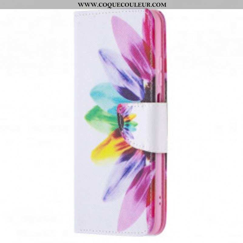 Housse Xiaomi Redmi Note 10/10S/Poco M5s Fleur Aquarelle