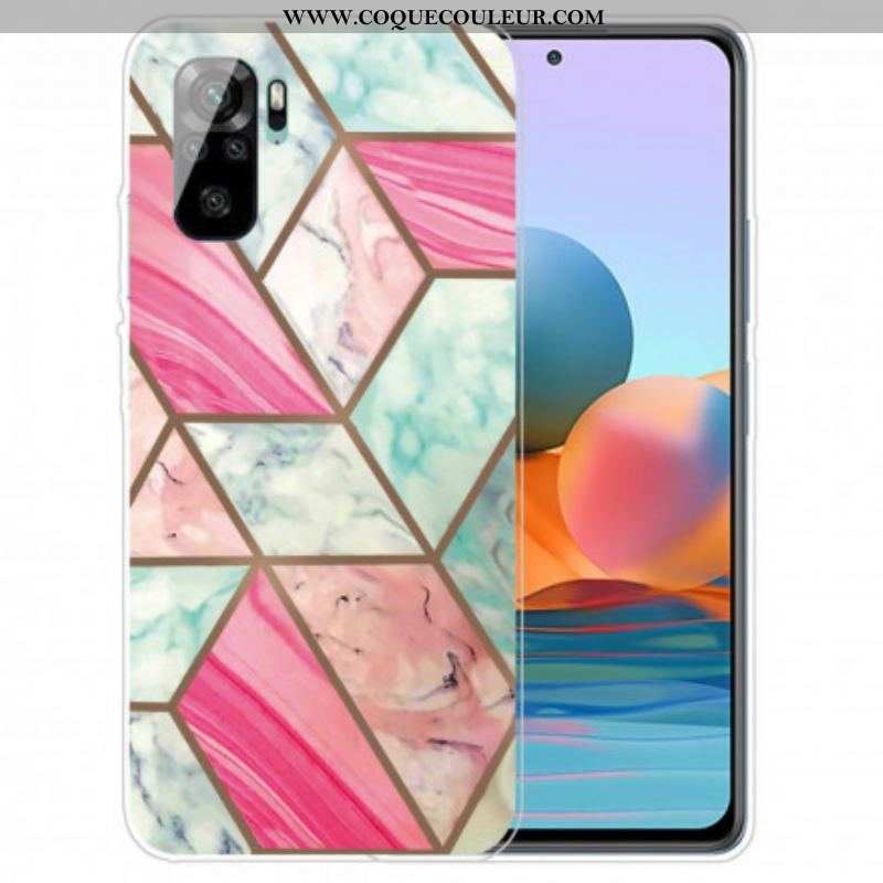 Coque Xiaomi Redmi Note 10/10S/Poco M5s Marbre Géométrie Intense