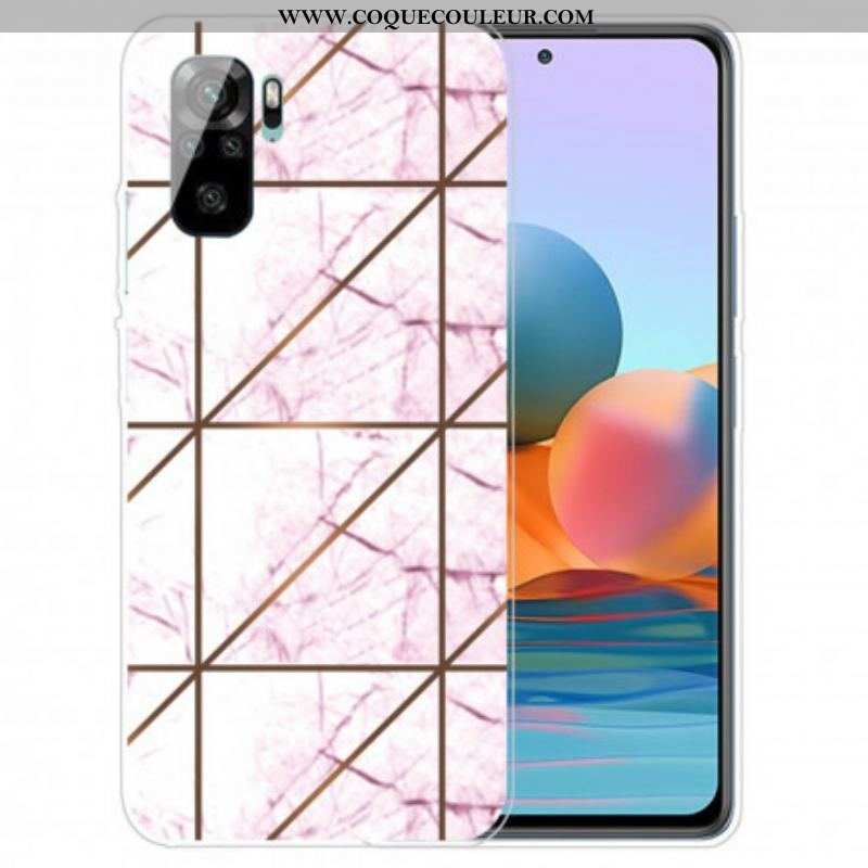 Coque Xiaomi Redmi Note 10/10S/Poco M5s Marbre Géométrie Intense