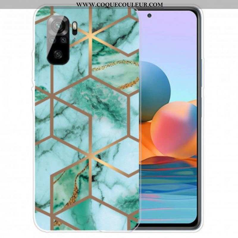 Coque Xiaomi Redmi Note 10/10S/Poco M5s Marbre Géométrie Intense