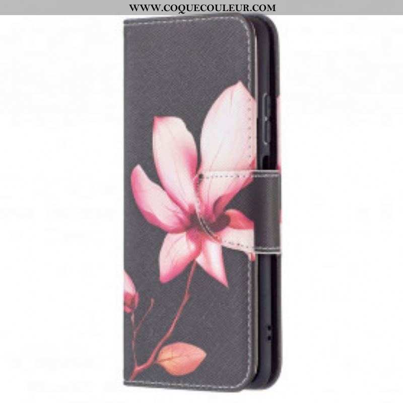 Housse Xiaomi Redmi Note 10/10S/Poco M5s Fleur Rose