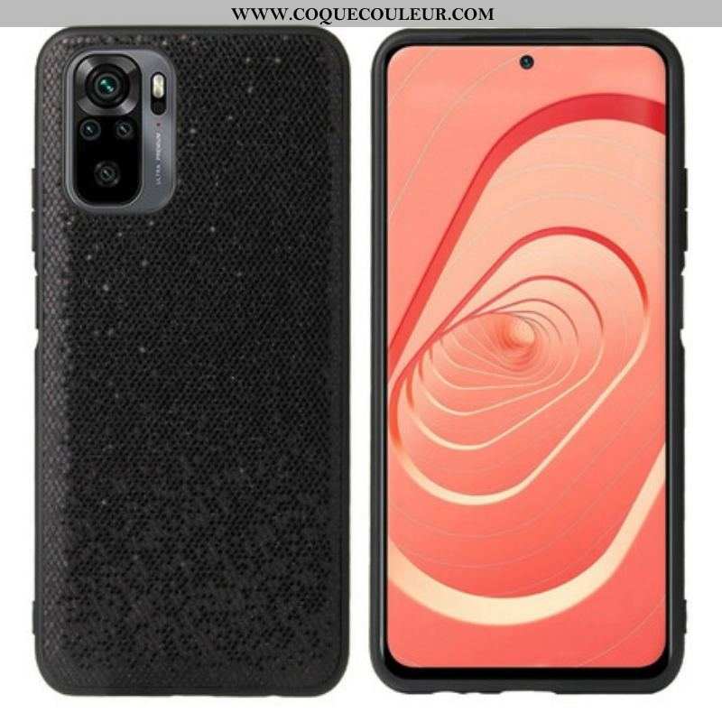 Coque Xiaomi Redmi Note 10/10S/Poco M5s Paillettes Noires