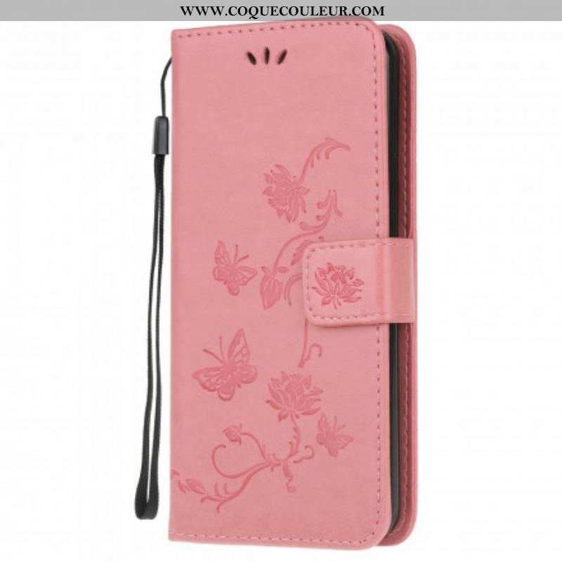 Housse Xiaomi Redmi Note 10/10S/Poco M5s Papillons et Fleurs