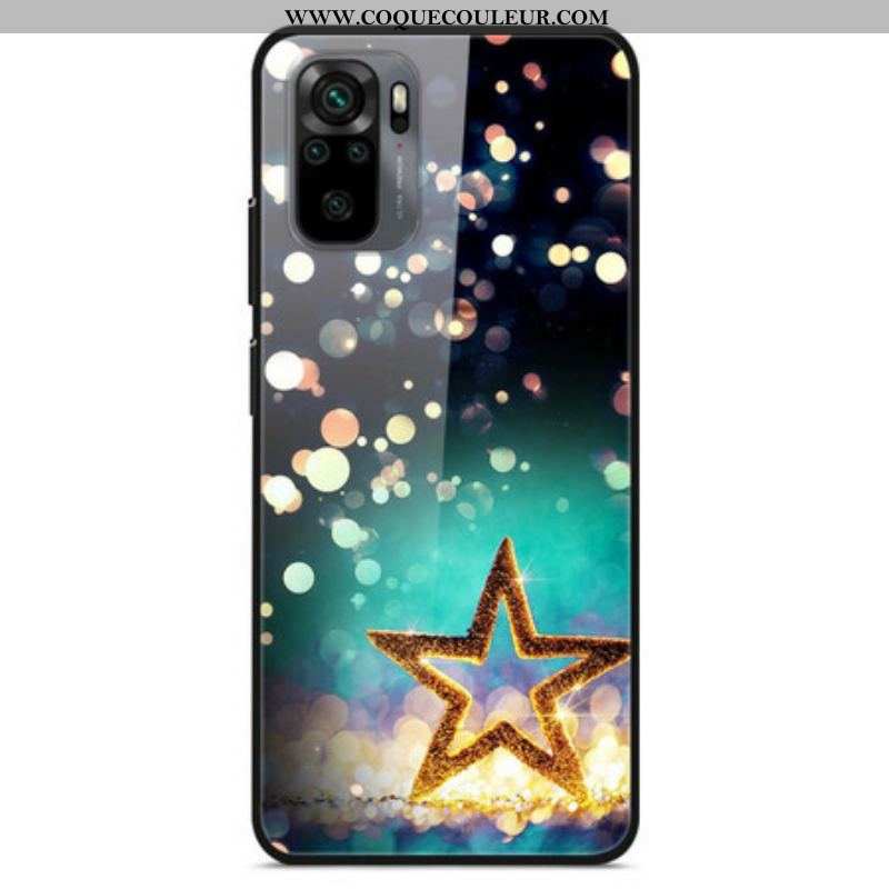 Coque Xiaomi Redmi Note 10/10S/Poco M5s Verre Trempé Étoile