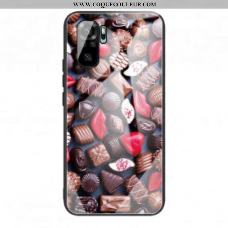 Coque Xiaomi Redmi Note 10/10S/Poco M5s Verre Trempé Chocolat