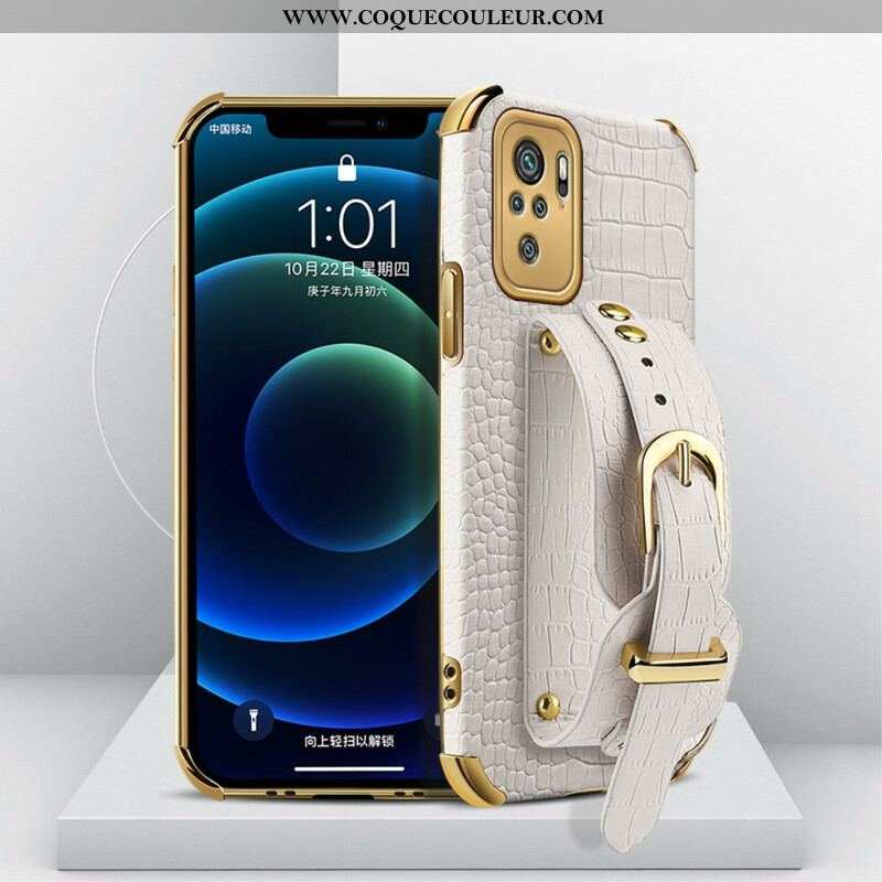 Coque Xiaomi Redmi Note 10/10S/Poco M5s Croco Bracelet