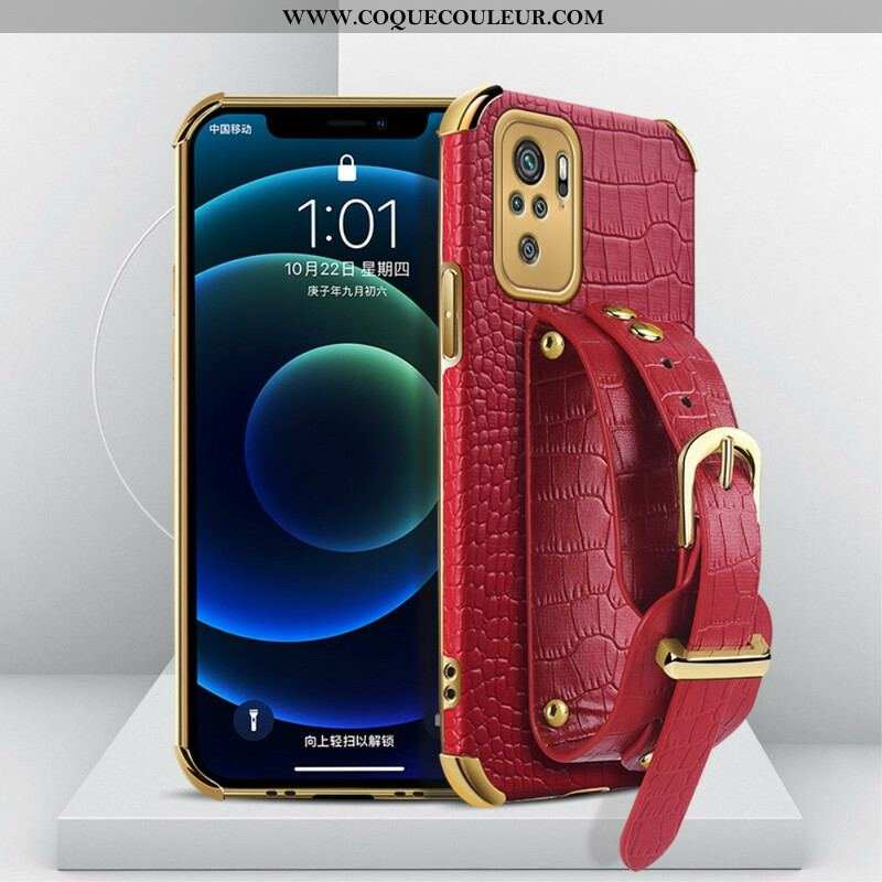 Coque Xiaomi Redmi Note 10/10S/Poco M5s Croco Bracelet