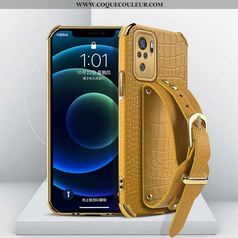 Coque Xiaomi Redmi Note 10/10S/Poco M5s Croco Bracelet