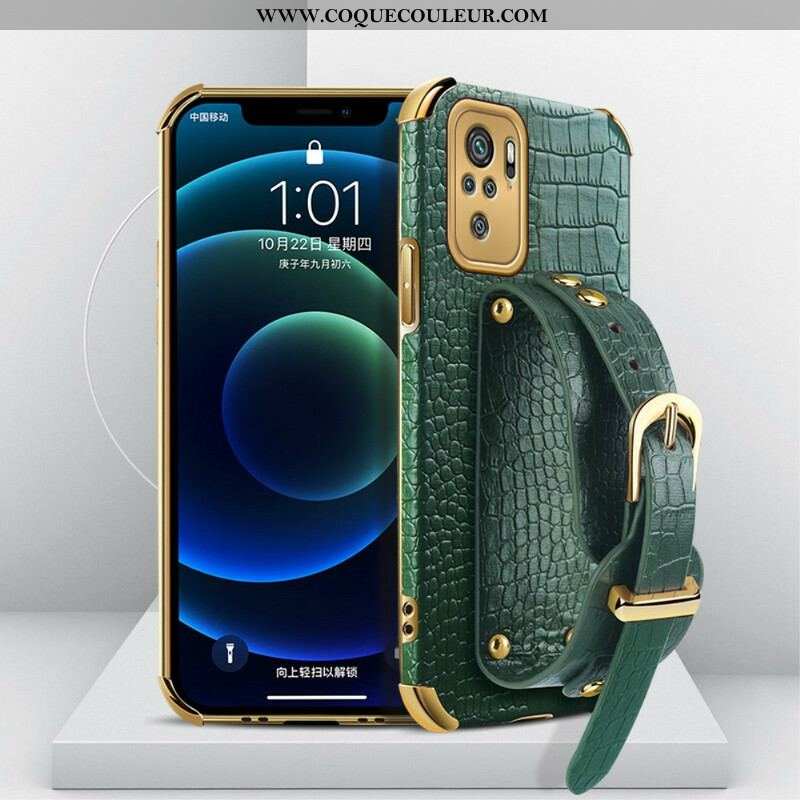 Coque Xiaomi Redmi Note 10/10S/Poco M5s Croco Bracelet