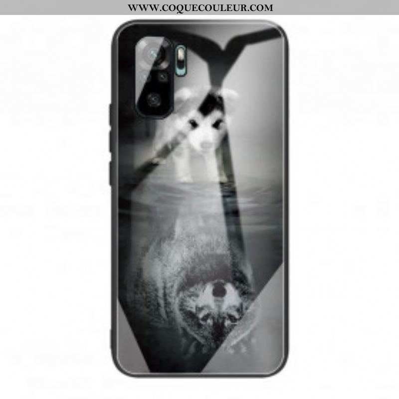 Coque Xiaomi Redmi Note 10/10S/Poco M5s Verre Trempé Rêve de Chiot