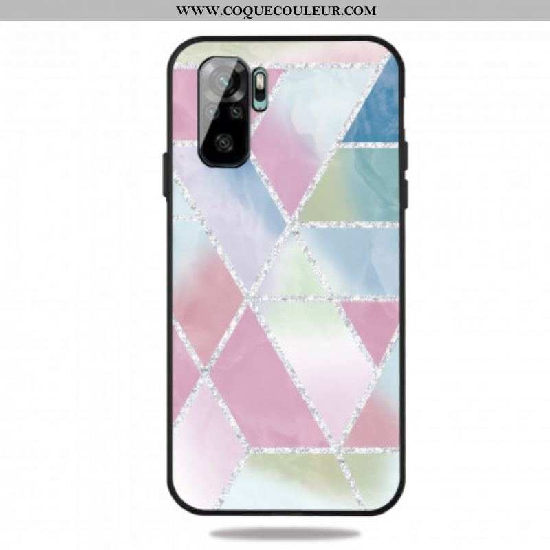 Coque Xiaomi Redmi Note 10/10S/Poco M5s Marbre Paillettes