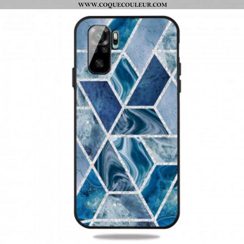 Coque Xiaomi Redmi Note 10/10S/Poco M5s Marbre Paillettes