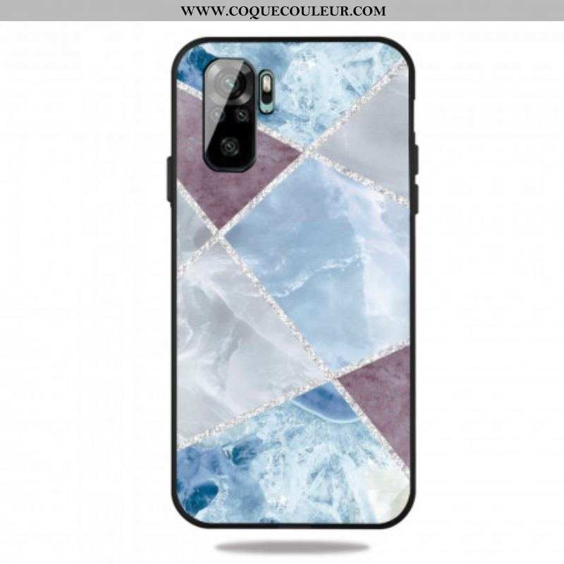 Coque Xiaomi Redmi Note 10/10S/Poco M5s Marbre Paillettes