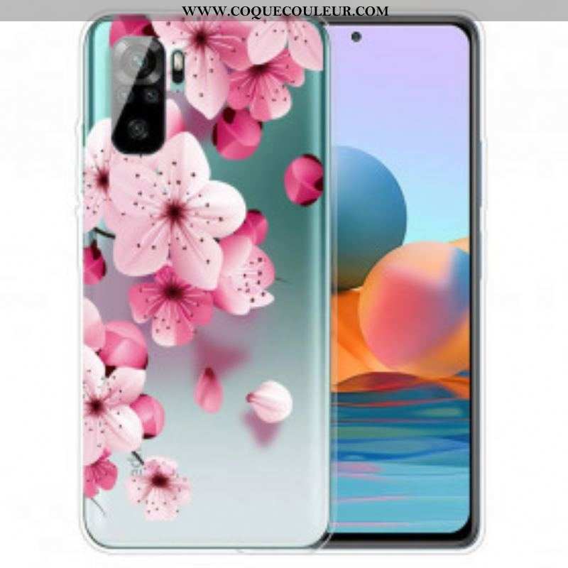 Coque Xiaomi Redmi Note 10/10S/Poco M5s Petites Fleurs Roses