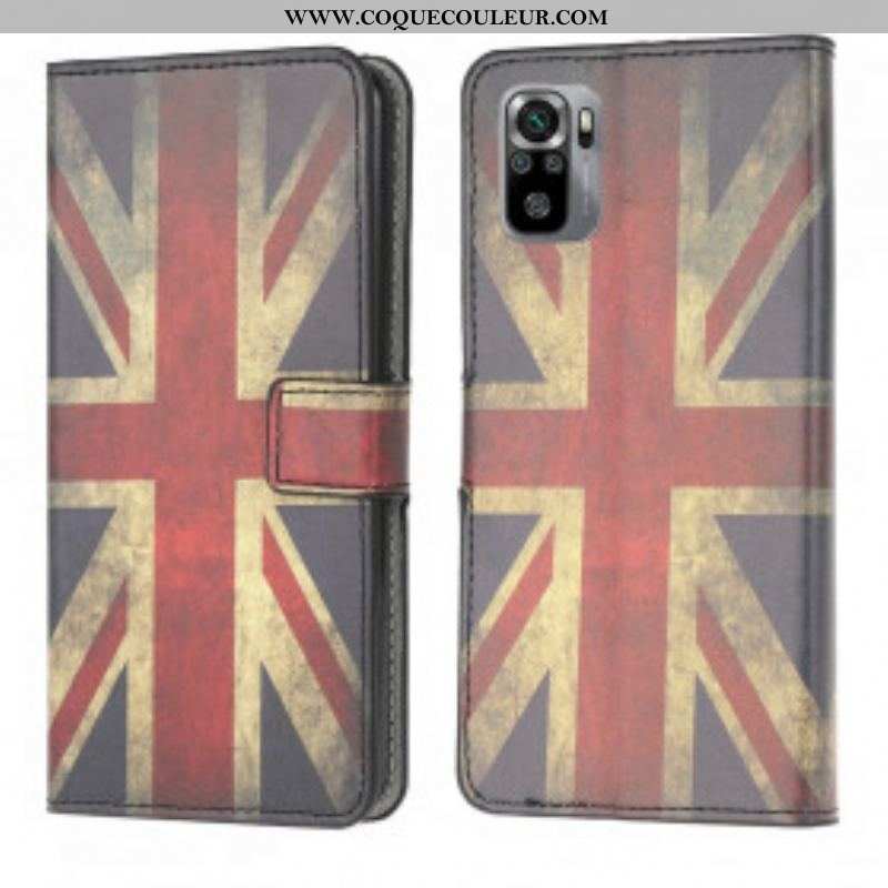 Housse Xiaomi Redmi Note 10/10S/Poco M5s Drapeau Angleterre