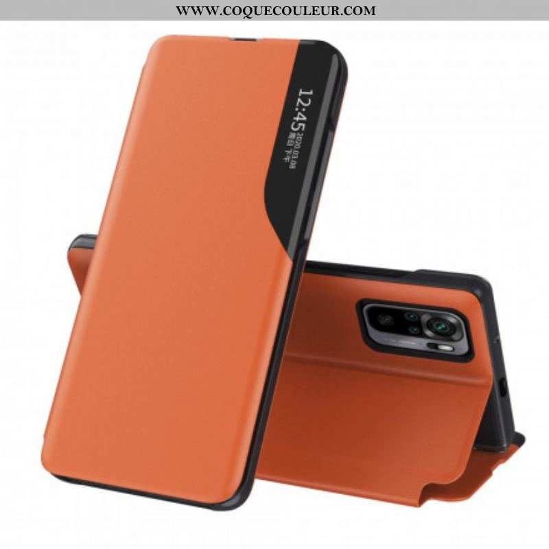 View Cover Xiaomi Redmi Note 10/10S/Poco M5s Effet Cuir