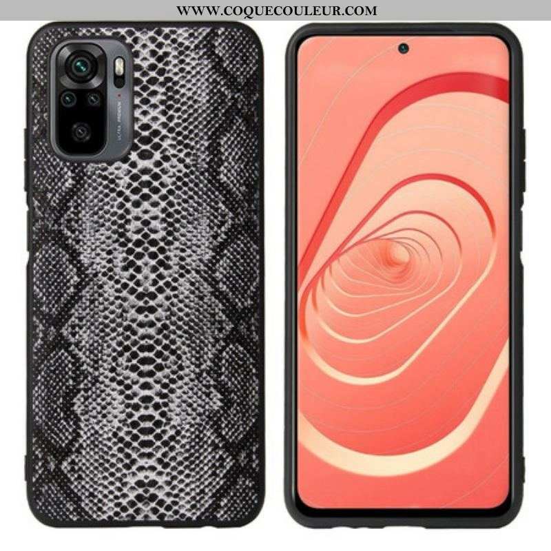 Coque Xiaomi Redmi Note 10/10S/Poco M5s Effet Peau de Serpent