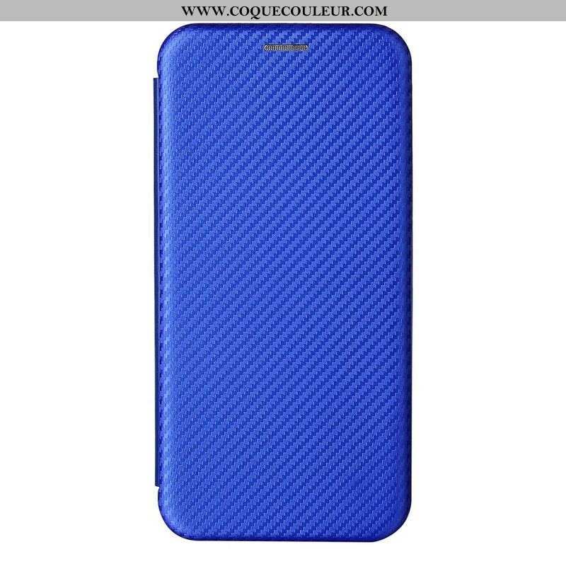 Flip Cover Xiaomi Redmi Note 10 5G / Poco M3 Pro 5G Fibre Carbone Coloré