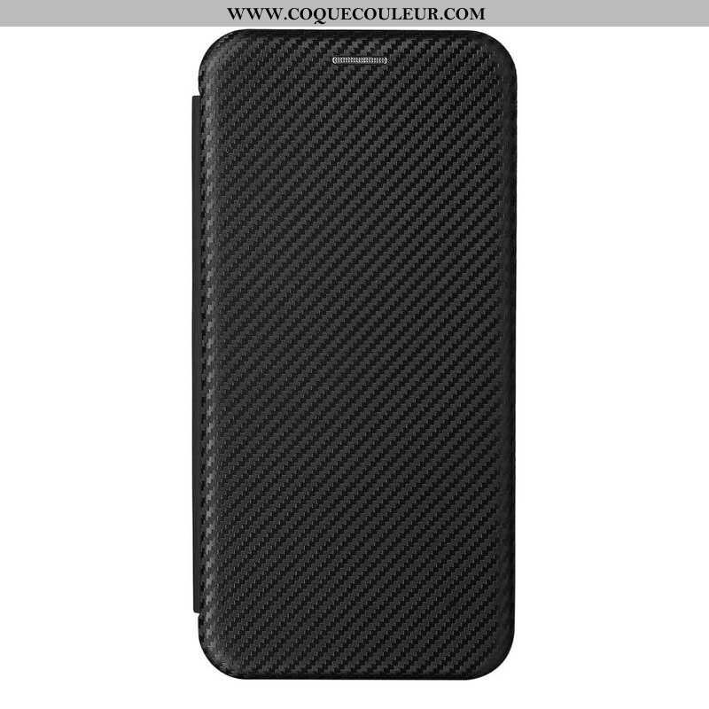 Flip Cover Xiaomi Redmi Note 10 5G / Poco M3 Pro 5G Fibre Carbone Coloré