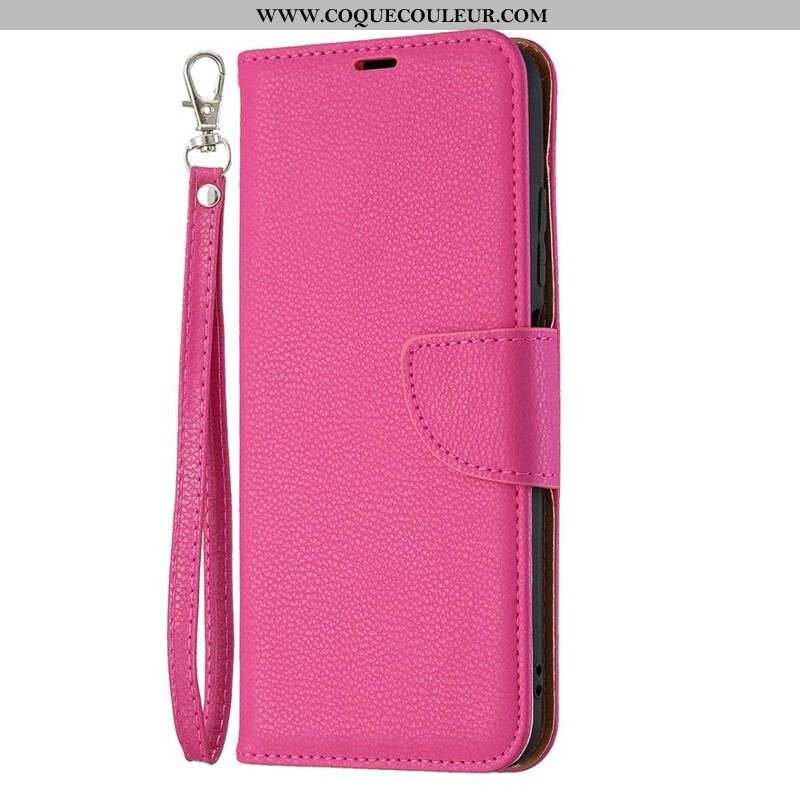 Housse Xiaomi Redmi Note 10 5G / Poco M3 Pro 5G Litchi Rabat Oblique