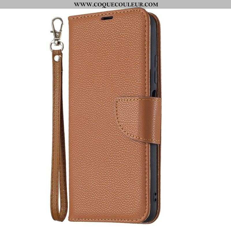Housse Xiaomi Redmi Note 10 5G / Poco M3 Pro 5G Litchi Rabat Oblique