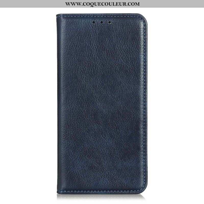 Flip Cover Xiaomi Redmi Note 10 5G / Poco M3 Pro 5G Cuir Litchi Fendu Texture