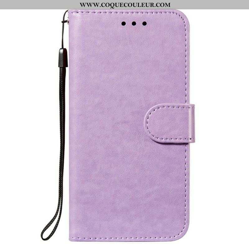 Housse Xiaomi Redmi Note 10 5G / Poco M3 Pro 5G Design Cuir avec Lanière