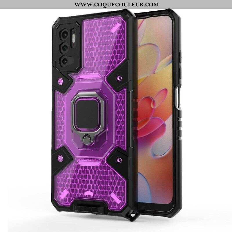 Coque Xiaomi Redmi Note 10 5G / Poco M3 Pro 5G Nid d'Abeille avec Anneau