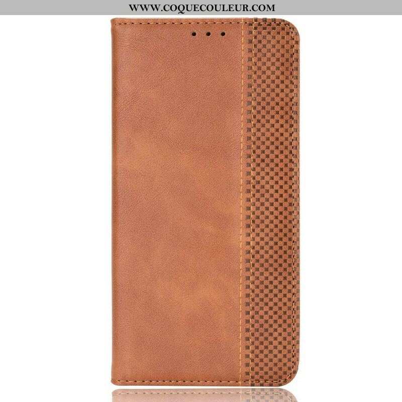 Flip Cover Xiaomi Redmi Note 10 5G / Poco M3 Pro 5G Effet Cuir Vintage Stylisé