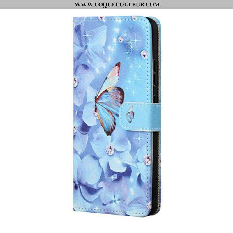 Housse Xiaomi Redmi Note 10 5G / Poco M3 Pro 5G Papillons à Lanière