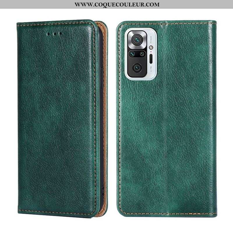 Flip Cover Xiaomi Redmi Note 10 Pro Style Cuir Vintage