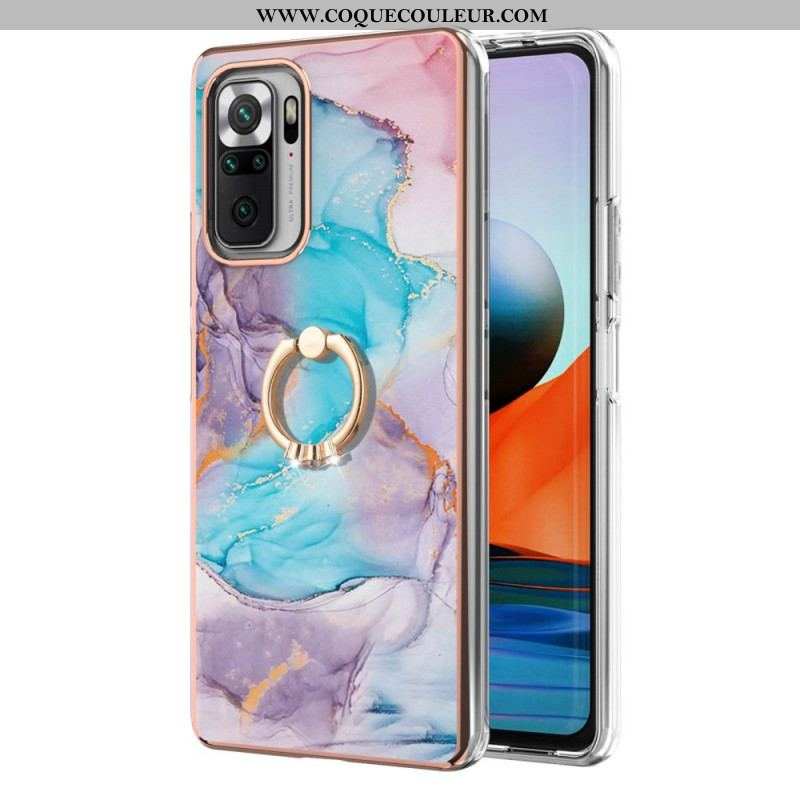 Coque Xiaomi Redmi Note 10 Pro Marbre avec Anneau-Support