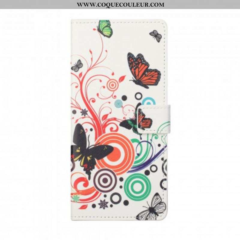 Housse Xiaomi Redmi Note 10 Pro Papillons et Fleurs