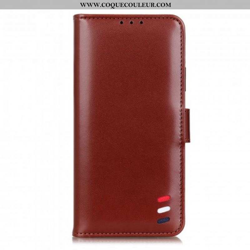 Housse Xiaomi Redmi Note 10 Pro Effet Cuir Tricolore