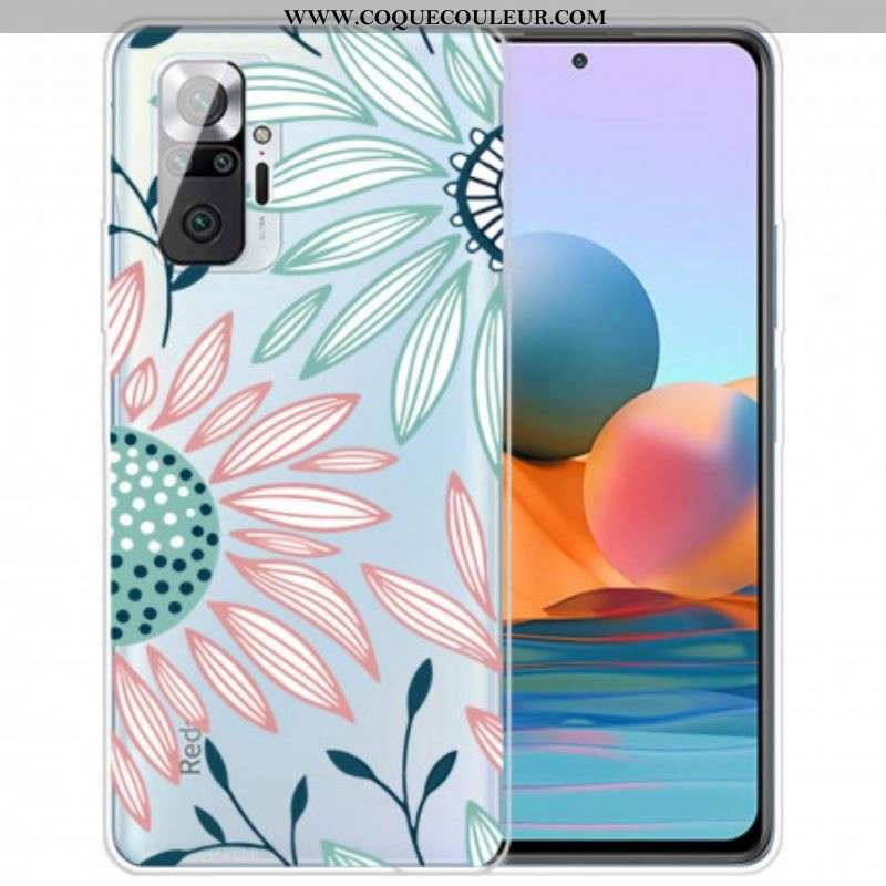 Coque Xiaomi Redmi Note 10 Pro Transparente Une Fleur