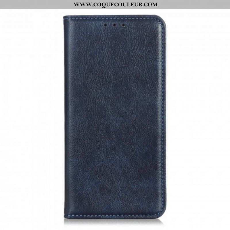 Flip Cover Xiaomi Redmi Note 10 Pro Cuir Fendu Litchi