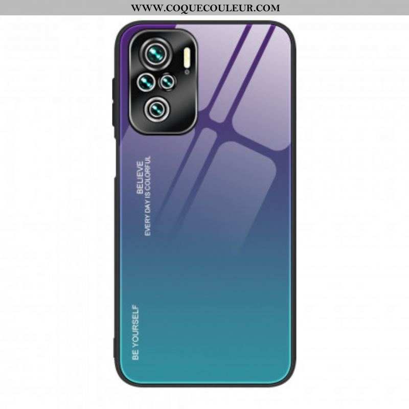 Coque Xiaomi Redmi Note 10/10S/Poco M5s Verre Trempé Be Yourself