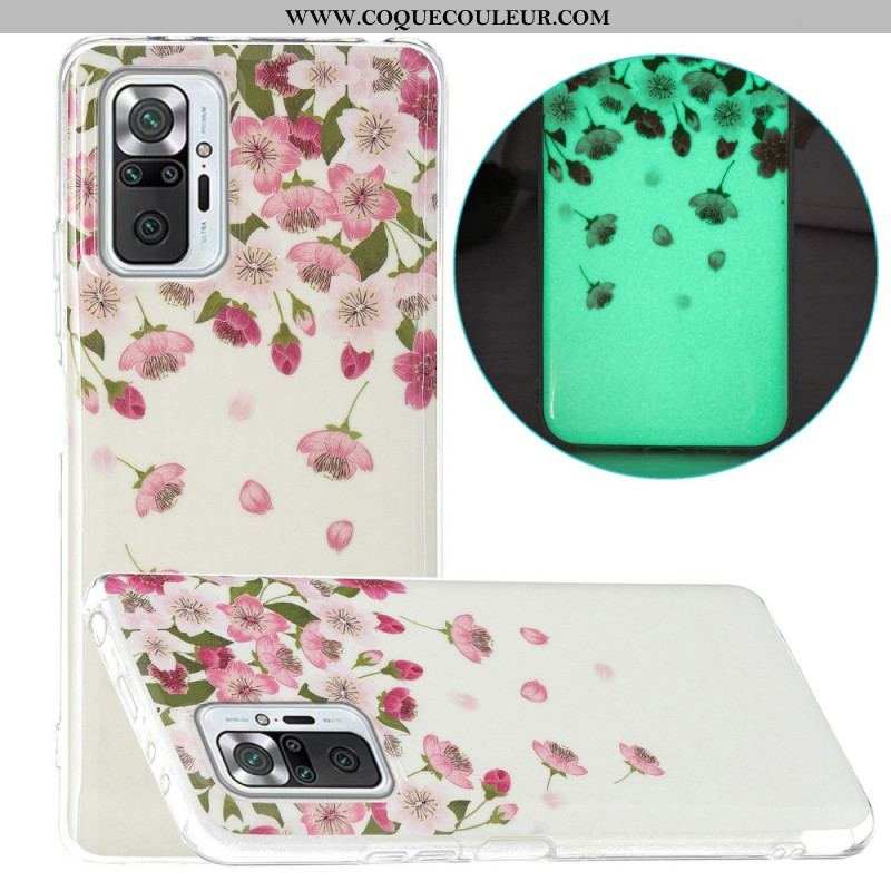 Coque Xiaomi Redmi Note 10 Pro Série Fleurs Fluorescentes