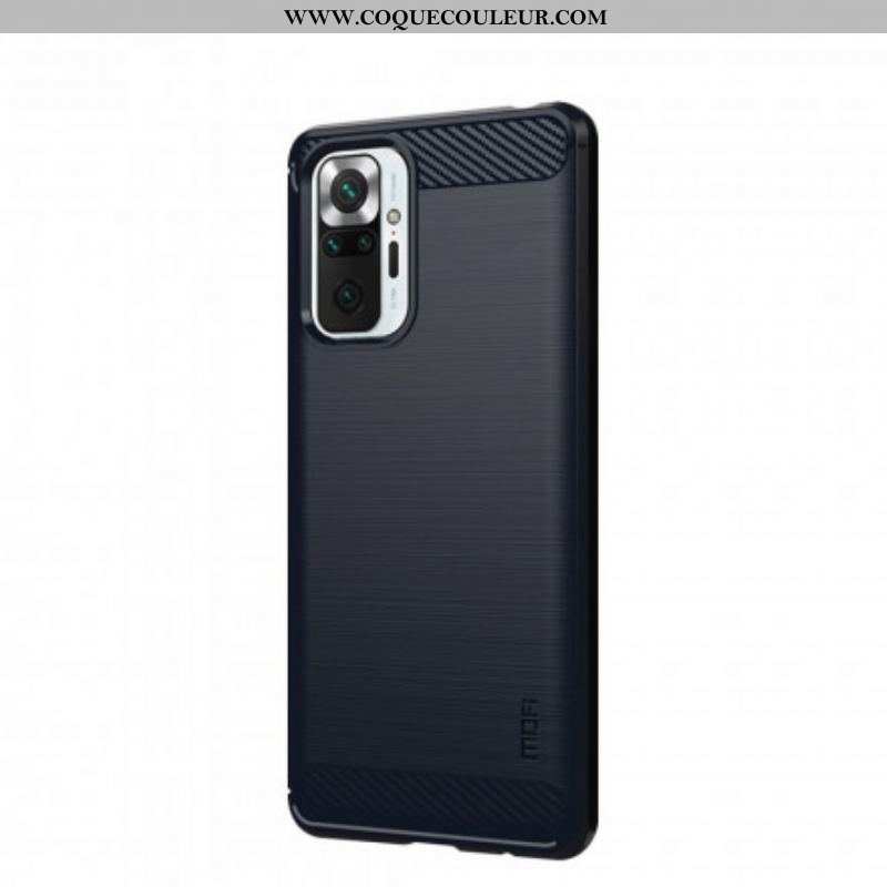 Coque Xiaomi Redmi Note 10 Pro Fibre Carbone Brossée Mofi