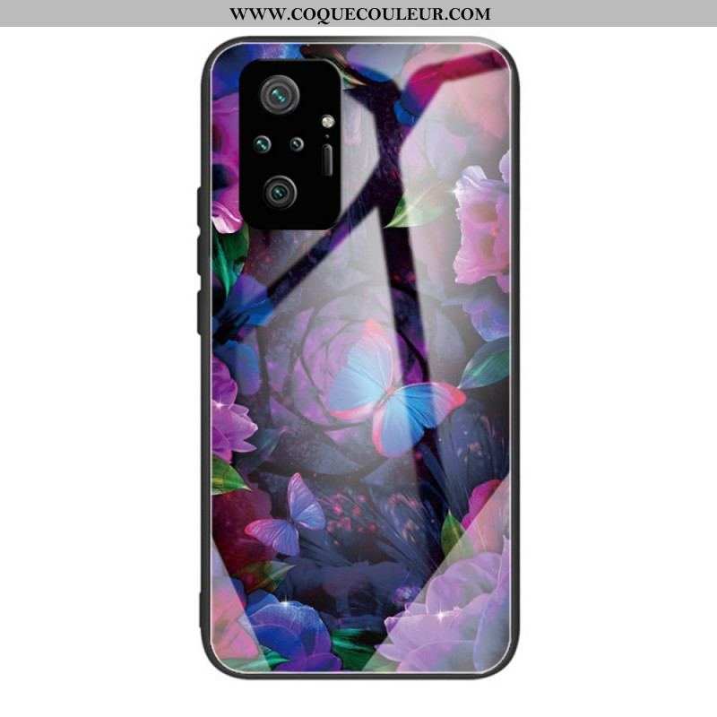 Coque Xiaomi Redmi Note 10 Pro Verre Trempé Variation Papillons