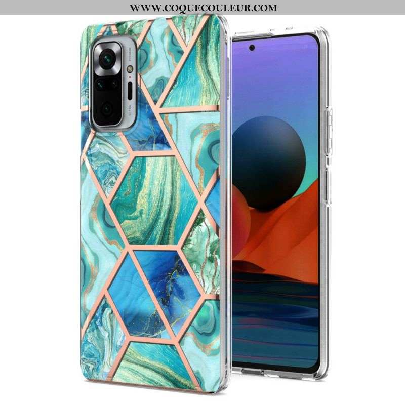 Coque Xiaomi Redmi Note 10 Pro Marbre Géométrie Intense